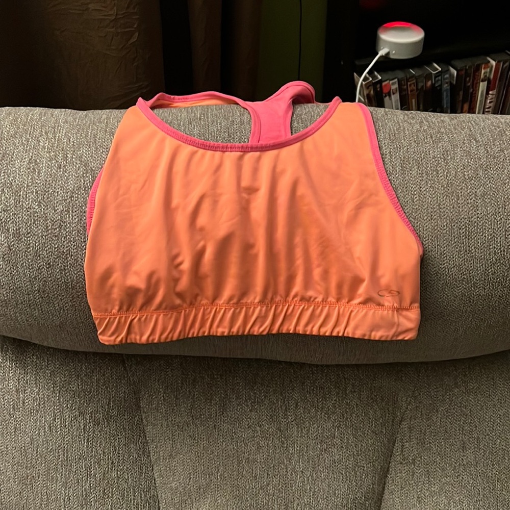 Coral sports bra